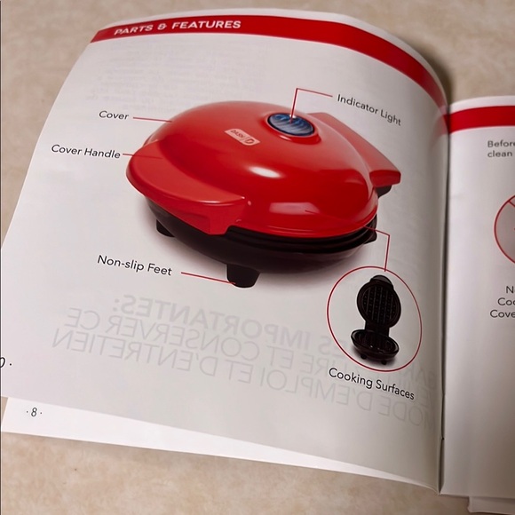 Ash Aqua Mini Waffle Maker - Picture 4 of 7